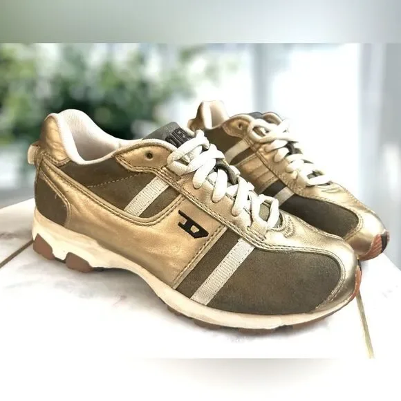 DIESEL Proton Y2K Retro Sneakers Leather 2000 VintageWomen's Size